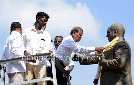 Dalits protest on the occasion of Ambedkar Jayanti in Mangaluru